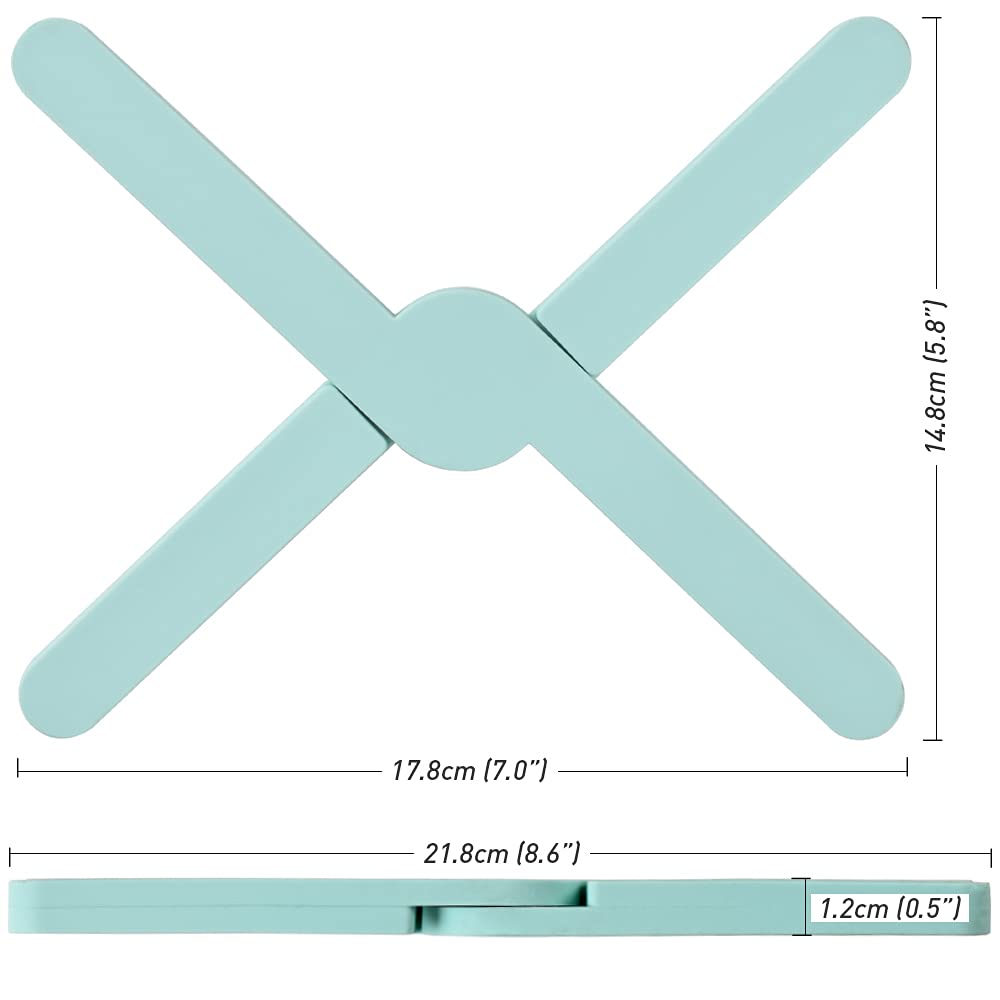 Newk Non-Slip Foldable Silicone Trivets For Hot Dishes, 4 Pack Eco Expanding Silicone Pot Holder, Hot Pad, Collapsible Cross Des